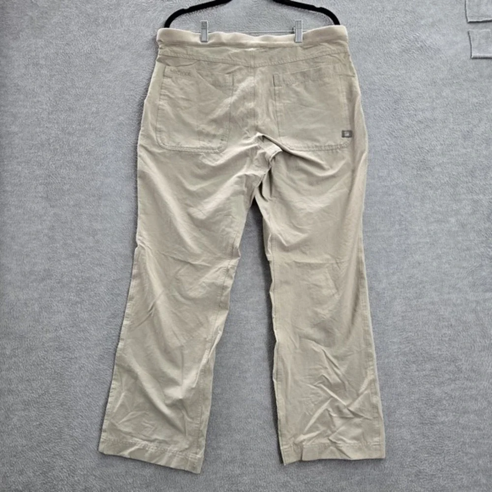 Marmot Women Pants 32 Brown Elastane Nylon Back Pocket Embroidery 30